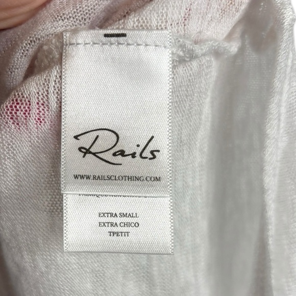 NWT Rails White Long Sleeve Aden Top Size XS - Picture 8 of 13